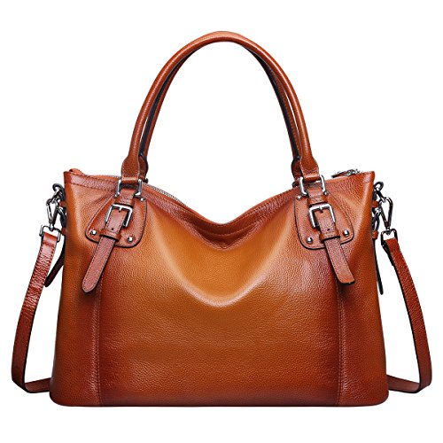 Best Deal- S-ZONE Women's Vintage Genuine Leather Handbag Tote Shoulder ...