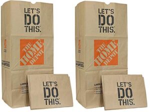 Home Depot Heavy Duty Brown Paper 30 Gallon Lawn and Refuse Bags for ...