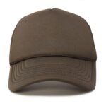 DALIX Mens Blank Trucker Cap Mesh Hats Brown