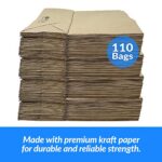 Reli. 110 Pack | 10″x5″x13″ | Brown Paper Bags w/Handles | Ideal for Gift Bags, Shopping Bags, Retail/Merchandise Bags | Grocery Bags, To Go/Take Out Bags with Flat Handles