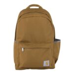 Carhartt 21L, Durable Water-Resistant Pack with Laptop Sleeve, Classic Backpack Brown, One Size