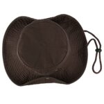 Gelante 100% Cotton Stone-Washed Adjustable Bucket Safari Boonie Sun Hats.1910-1PC Dark Brown L/XL