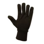 MAGID T91 JerseyMaster T91 7 oz. Jersey Gloves with Knit Wrist Cuff, Ramie Blend, Men’s (Fits Large), Brown (12 Pairs)