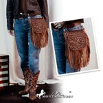 Small Purses for Women Crossbody Bag Western Fringe Purse Cross Body Purses for Women Messenger Bag Handbags Brown RLC-L162BR