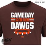 Gamedays Long Sleeve Shirt for Cleveland Football Fans (SM-5XL) (Brown Long Sleeve, X-Large)