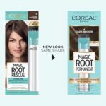 L’Oreal Paris Magic Root Permanent Hair Color, 10 Minute Hair Dye Kit to Rescue Roots with 100% Gray Hair Coverage, 4 Dark Brown, 1 Kit (Packaging May Vary)