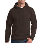 Port & Company Tall Pullover Hooded Sweatshirt (PC90HT) Dark Chocolate Brown, 2XLT [Paperback]