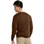 Hanes Men’s, EcoSmart Pullover Crewneck Sweatshirt, Big & Tall Available, 1 or 2 Pack, Army Brown-1 Pack, 2X Large