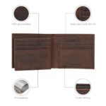 ESTALON Thin Leather Wallet For Men | Minimalist Design | Multiple Card Holder | RFID Blocked (Brown Crazy Horse)