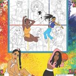 Black Girls Coloring Book for Teens: An African American Coloring Book with Afrocentric Anti-Stress Designs for Teenage Black and Brown Skin Girls and Young Adult Women