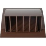 HVAC OV Brown ABS Plastic Exhaust Vent Hood with Flap – 4 Inch Fit – For Bathroom, Kitchen, Laundrie and Garage 4inch with Hood